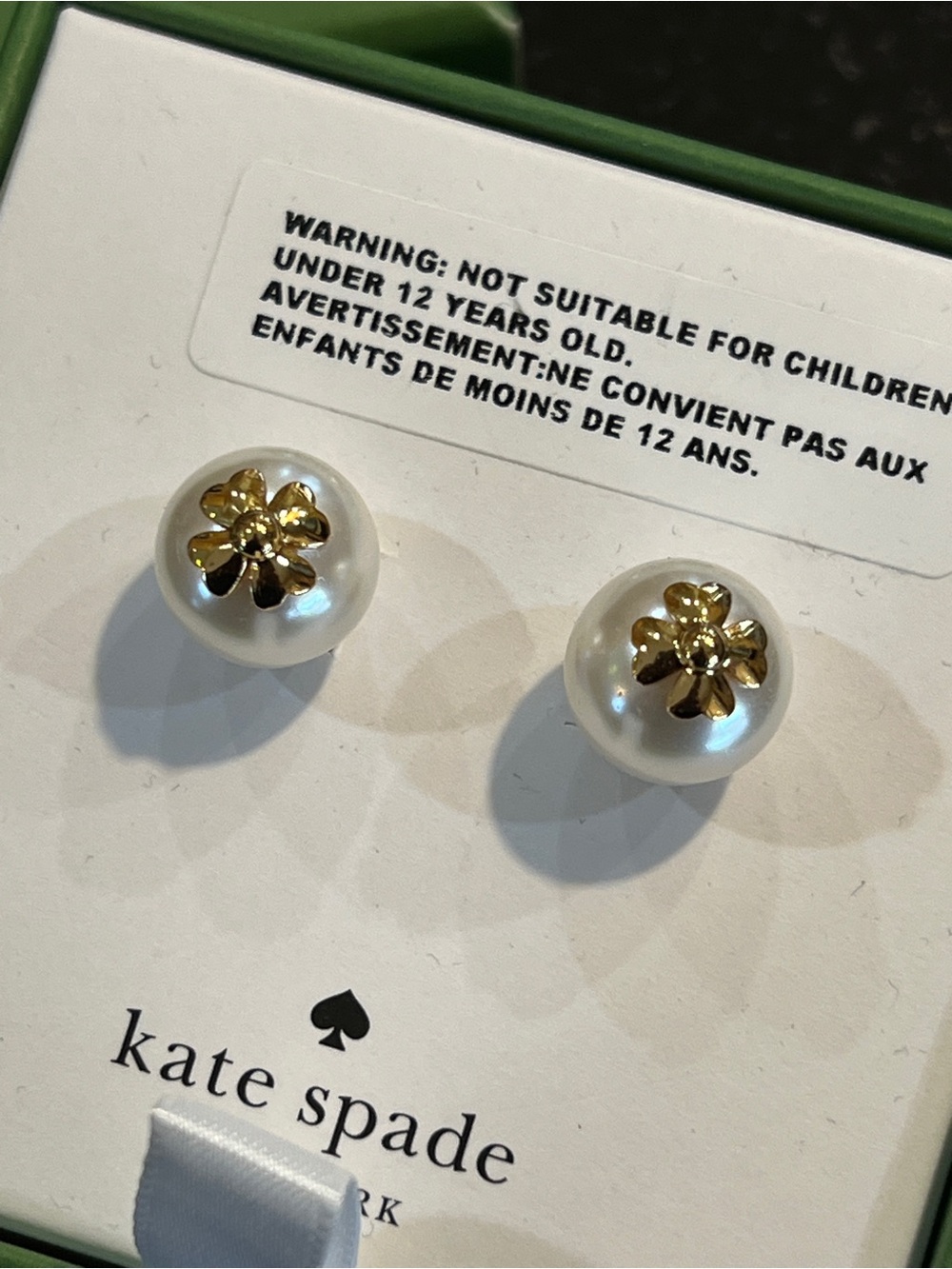 Kate Spade Pearls on Pearl Studs
